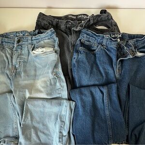Lot of 3 pairs Cat & Jack Boys Straight and Relaxed Straight Jeans size 14